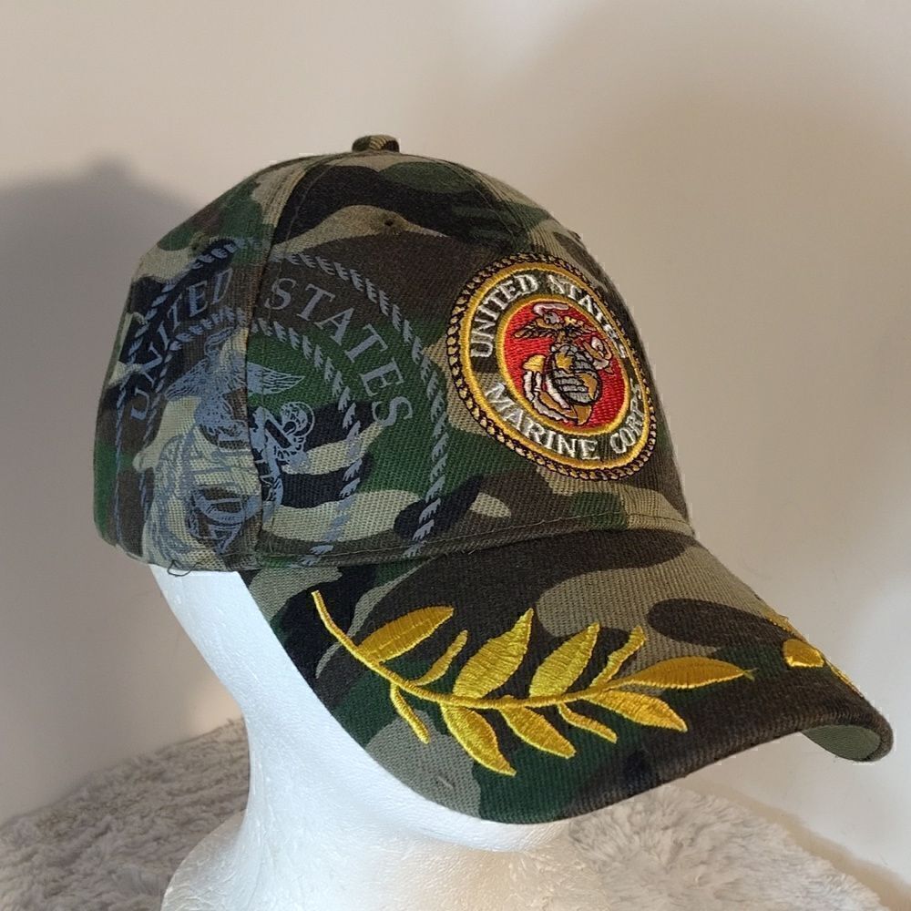 US Marine Corps Camo Cap - Picture 8 of 8